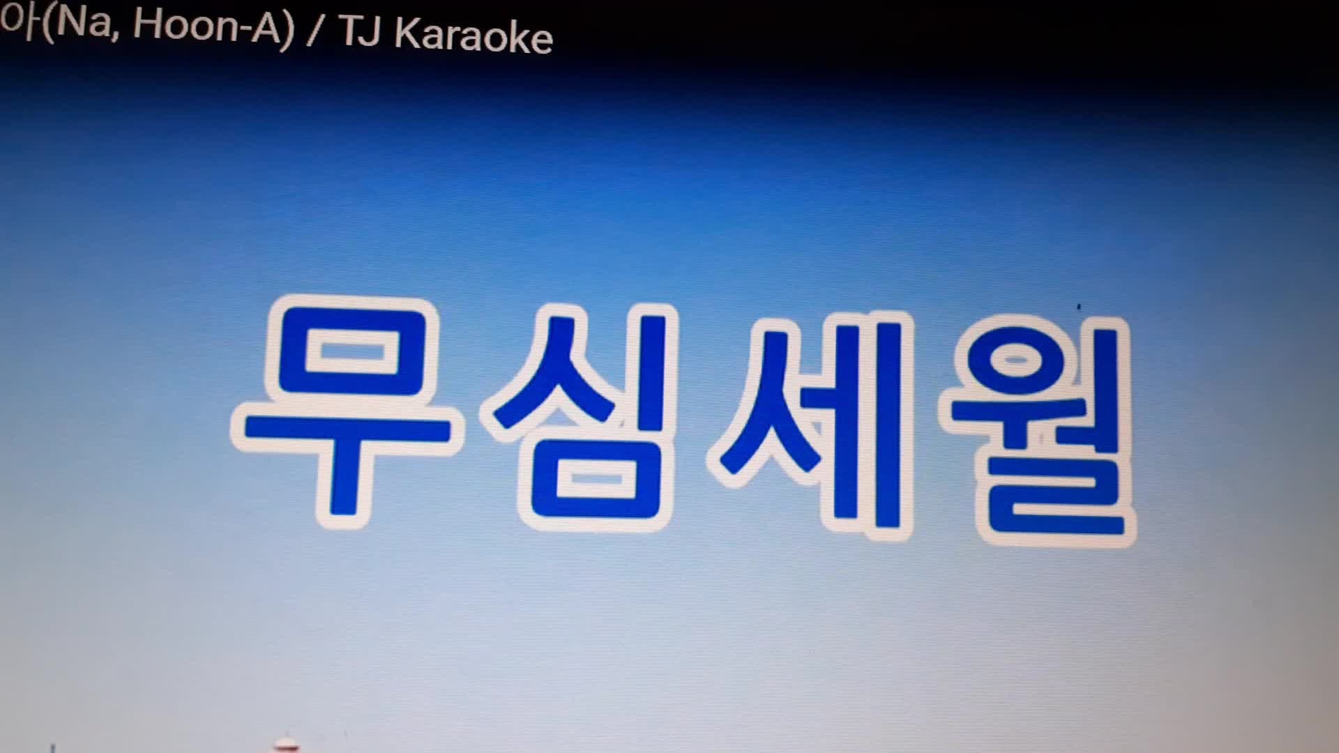 나훈아가 부른 無心歲月에 대한 斷想
