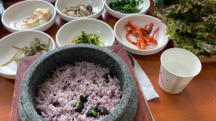  대전 근교 동학사 계룡산 제육우럭쌈밥정식 돌솥밥 맛있었네요~~ 오미돌솥쌈밥