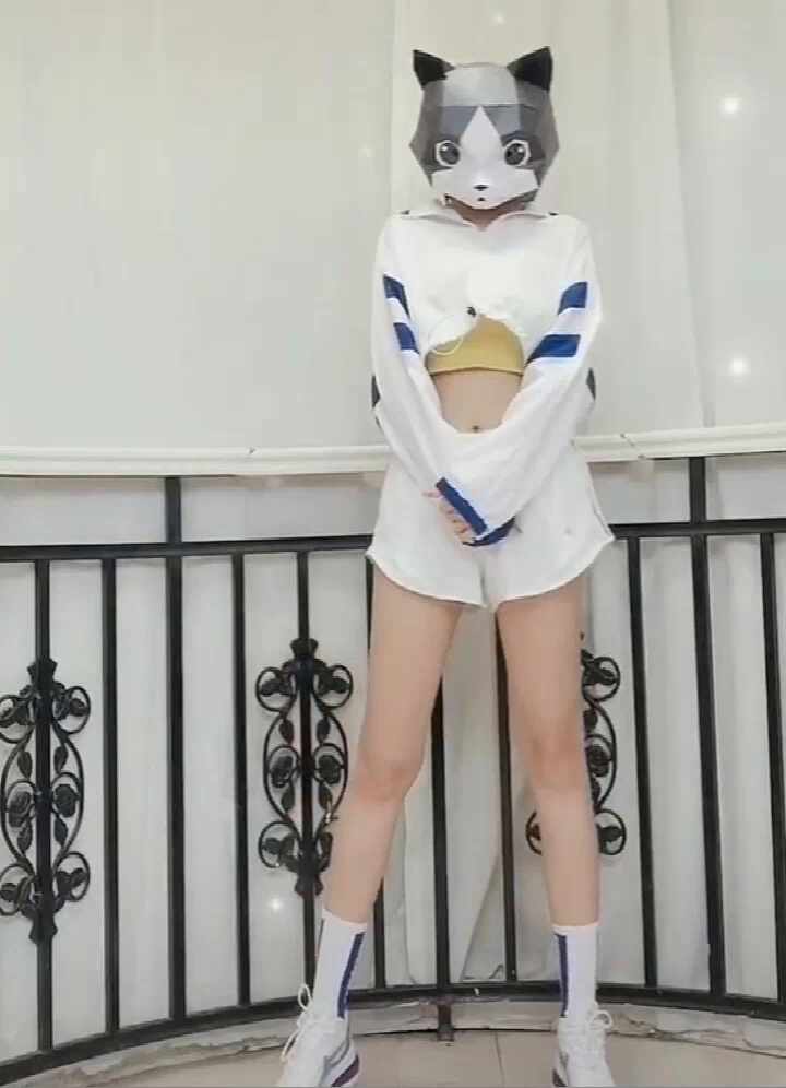  섹시 코스튬) 고양이 가면 섹시 파워댄스