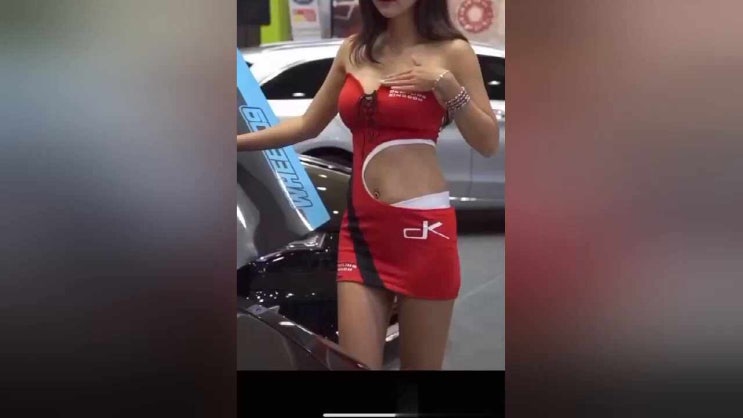  레이싱모델 촬영현장 육덕비너스 섹시몸매