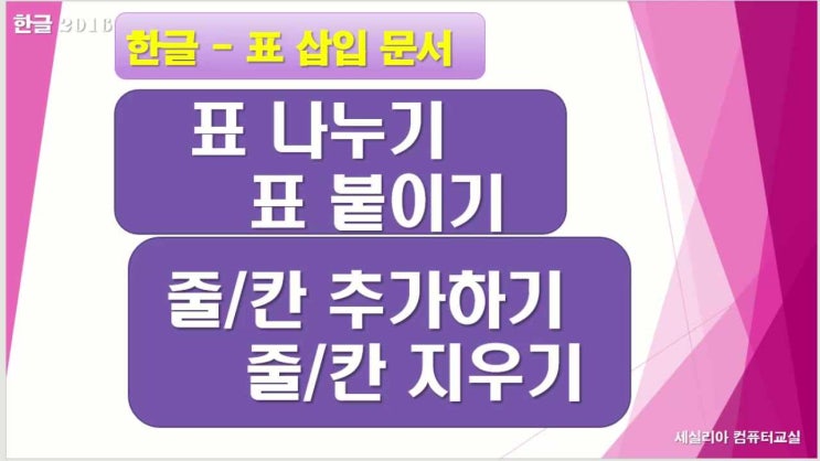 [컴퓨터기초]한글 문서작성 