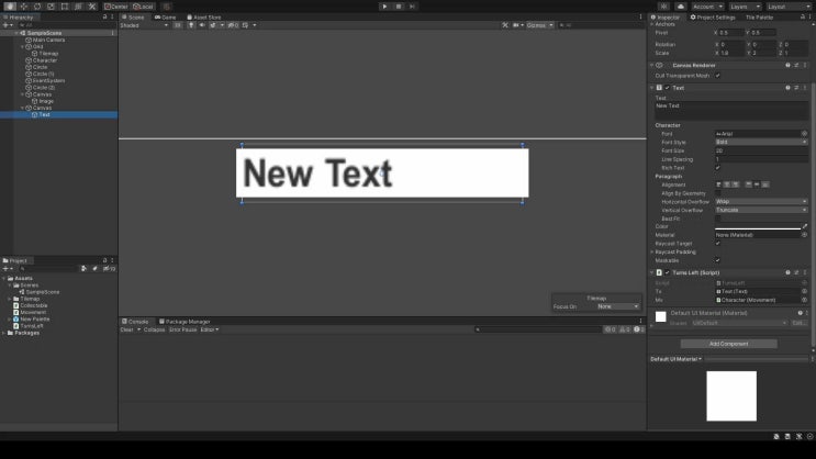 [유니티] 5일차 - UI Text, 이동 턴 제한, 대각선 이동 금지 (Impelementing UI and Turn ...