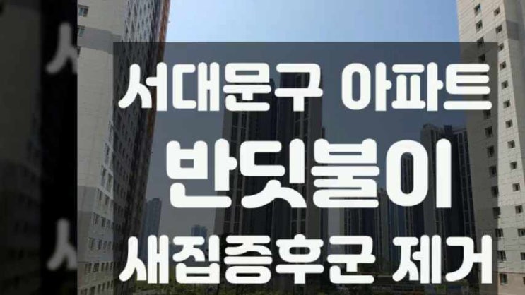  서대문구 이편한세상 반딧불이 새집증후군제거 시공했어요