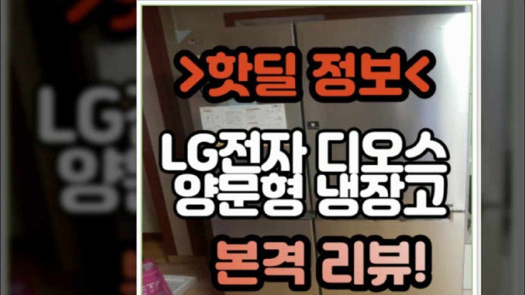  S831SS30 LG전자 디오스 양문형 냉장고 싸게 구매해봐요~