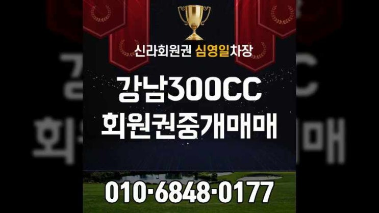  교통과 접근이 용이한 편에 속하는 강남300cc무기명회원권