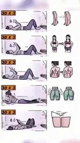  침대에서 하는 간단한 운동