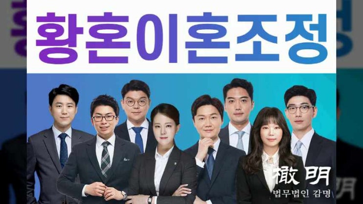 황혼이혼조정 복잡한 법리 명쾌하게 설명드립니다