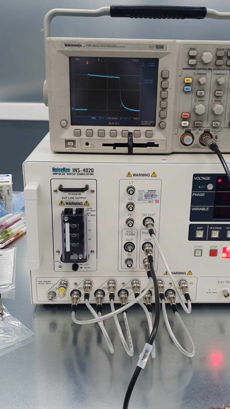  NOISEKEN INS-4020 출력파형 측정자료