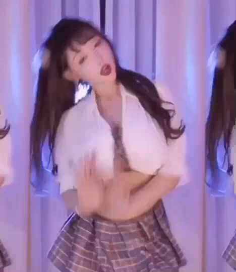  할로윈 맞이 섹시 야릇 학생 코스프레