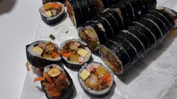  고봉민 김밥 추천! 돈가스김밥, 새우김밥, 떡갈비김밥