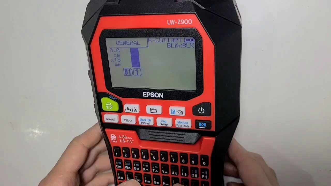 산업용 엡손 LW-Z900 열수축튜브 라벨프린터