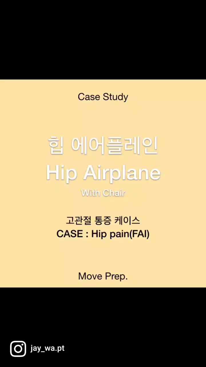  보조된 힙에어플레인 운동 HIP AIRPLANE