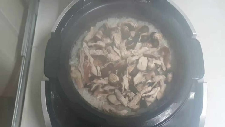  참송이버섯밥.