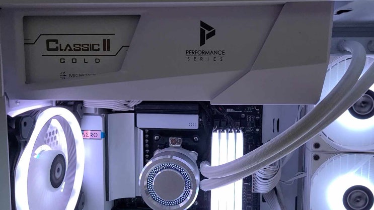  1050w 화이트 마이크로닉스 파워 내돈내산 솔직 후기 (풀모듈러 골드 화이트, micronix classic II white gold, 고용량 1000w 파워 서플라이)