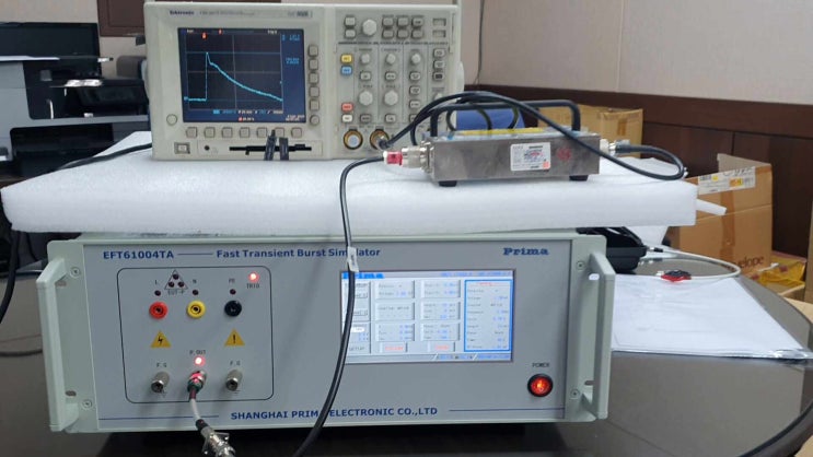  IEC61000-4-4 버스트발생 파형측정, 버스트시험기 파형측정 (EFT61004TA 파형측정)