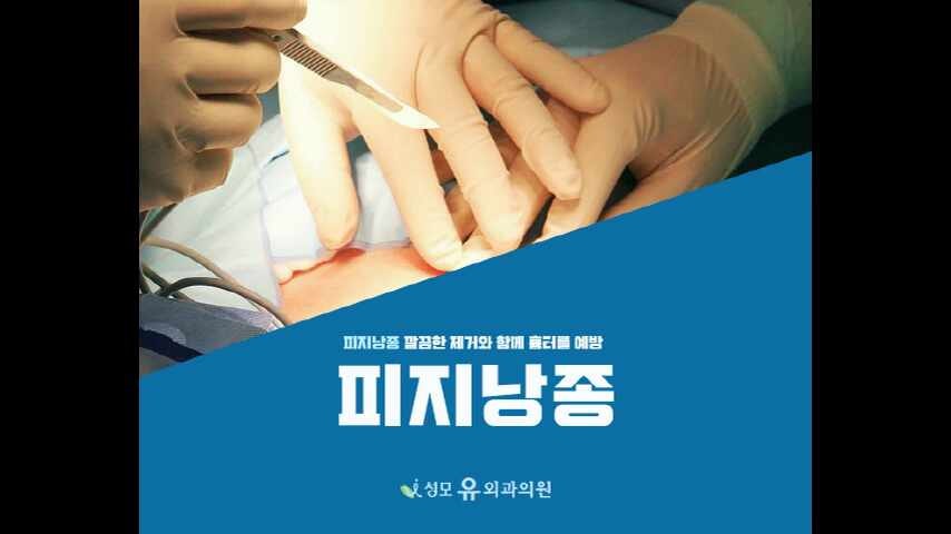 평택피지낭종 손대지말고 제거해야