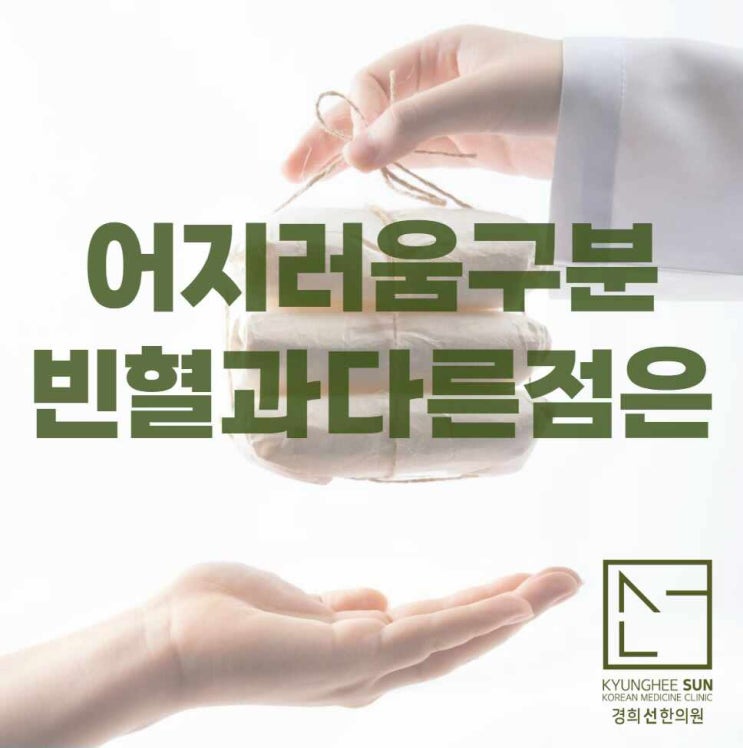  어지러움구분 원인 빈혈과 다른 점은