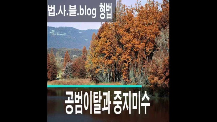  공범관계이탈시 실행착후이후 중지미수범은