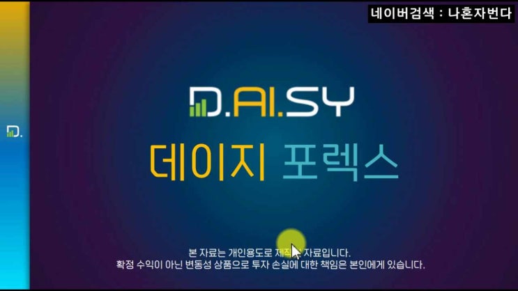   데이지포렉스 - 사업설명영상(강추)