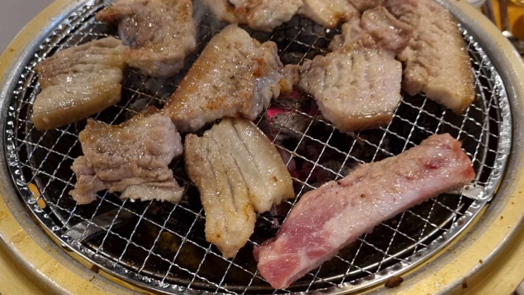용인 수지 맛집 - 금수강산 아리랑갈비 (돼지생갈비)
