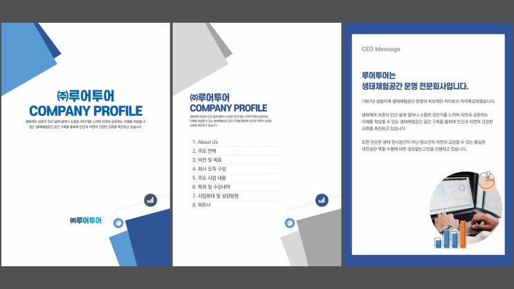 세로 형태 회사소개서 ppt 템플릿  사업소개서 지명원 피피티 양식