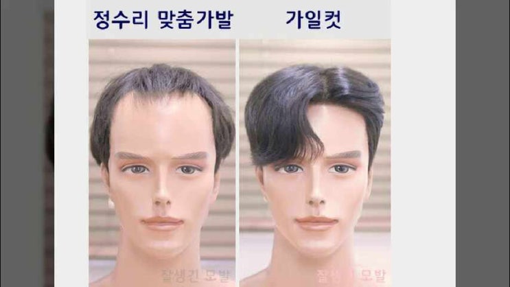 남성파마머리 종류 가발 남자구렛나루 아이돌헤어 연예인가발