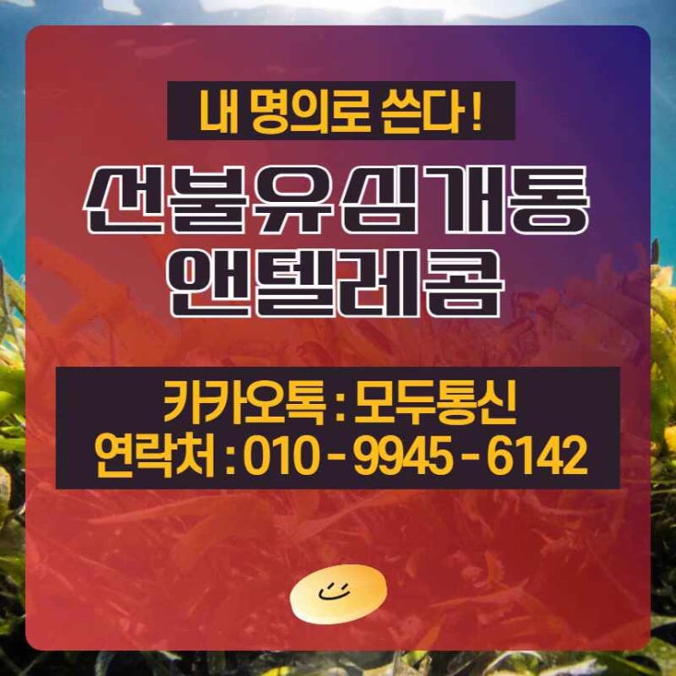 선불유심개통 앤텔레콤으로 빠르게 해보기!