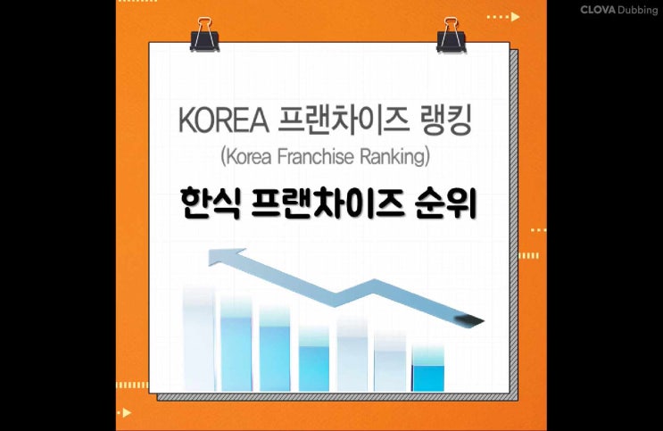 한식 프랜차이즈 순위 61~79위, 정보공개서 창업비용 비교