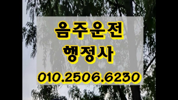  음주운전 신고, 면허 구제가 가능할까요