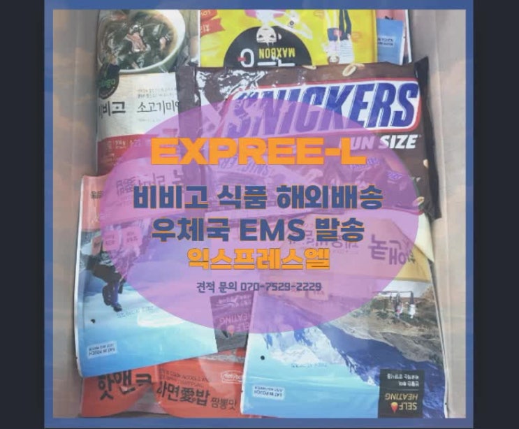  비비고 식품 해외배송 우체국 EMS 발송