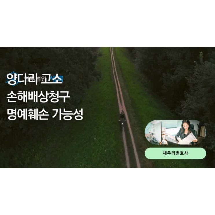  양다리 고소 손해배상청구 명예훼손 가능성