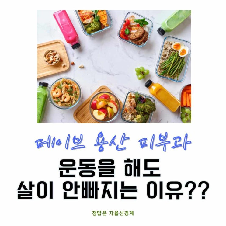  살이 안 빠진다면 자율신경계 체크부터