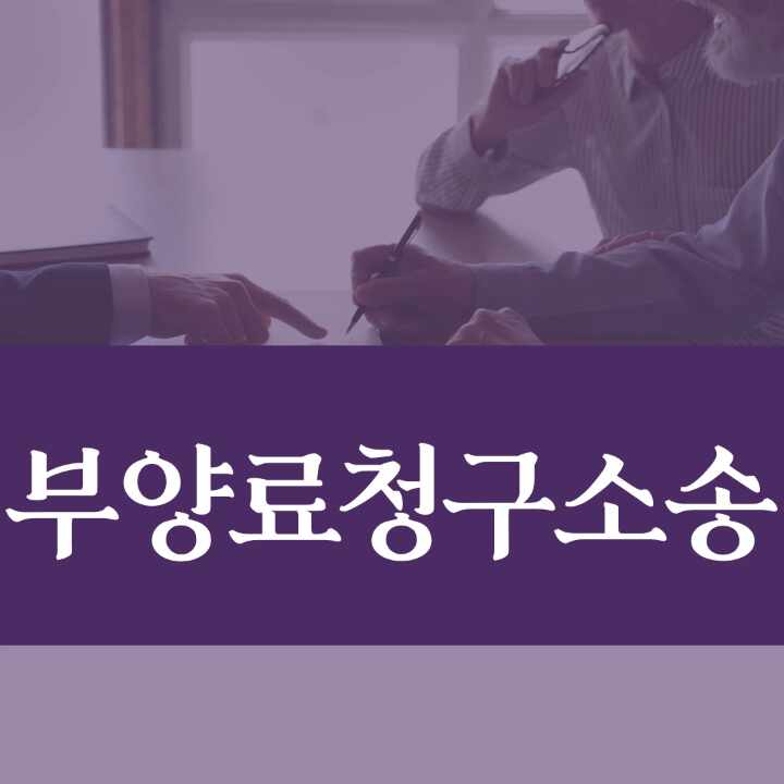  부양료청구소송 법률 대리인의 도움이 필요하다면