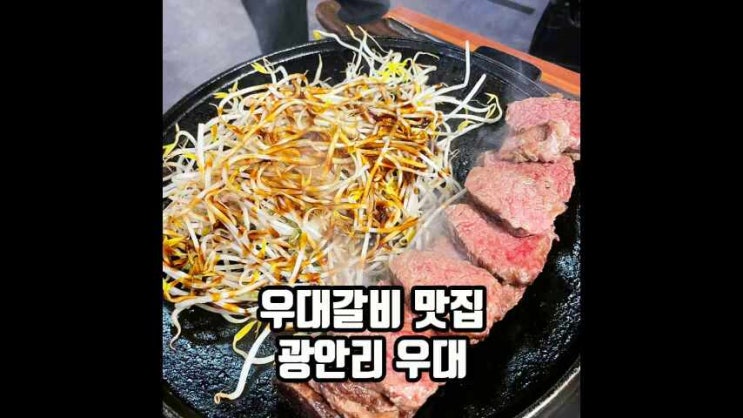  광안리 고기 맛집 우대갈비가 특별한 민락 우대