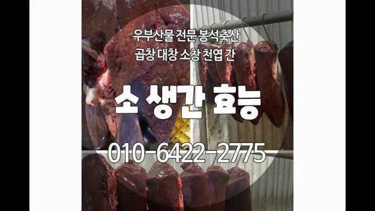 소 생간 효능 구입처 파는곳 모든 정보 알려드려요 : 네이버 블로그