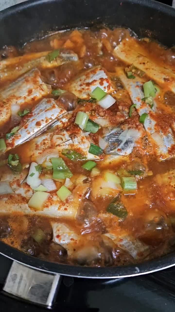 둥근호박 갈치조림