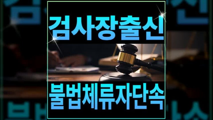 <b>불법체류자단속</b> 가짜서류위조 법률적 대응은