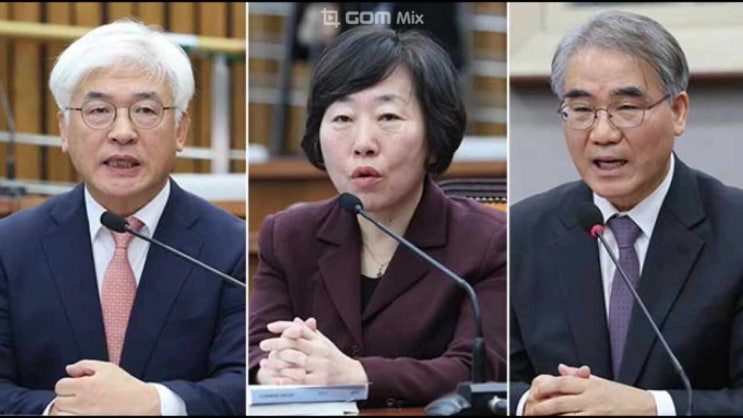 <b>헌법재판관</b> 후보자 3인 마은혁,<b>정계선</b>,<b>조한창</b> 임명동의안 국회... 
