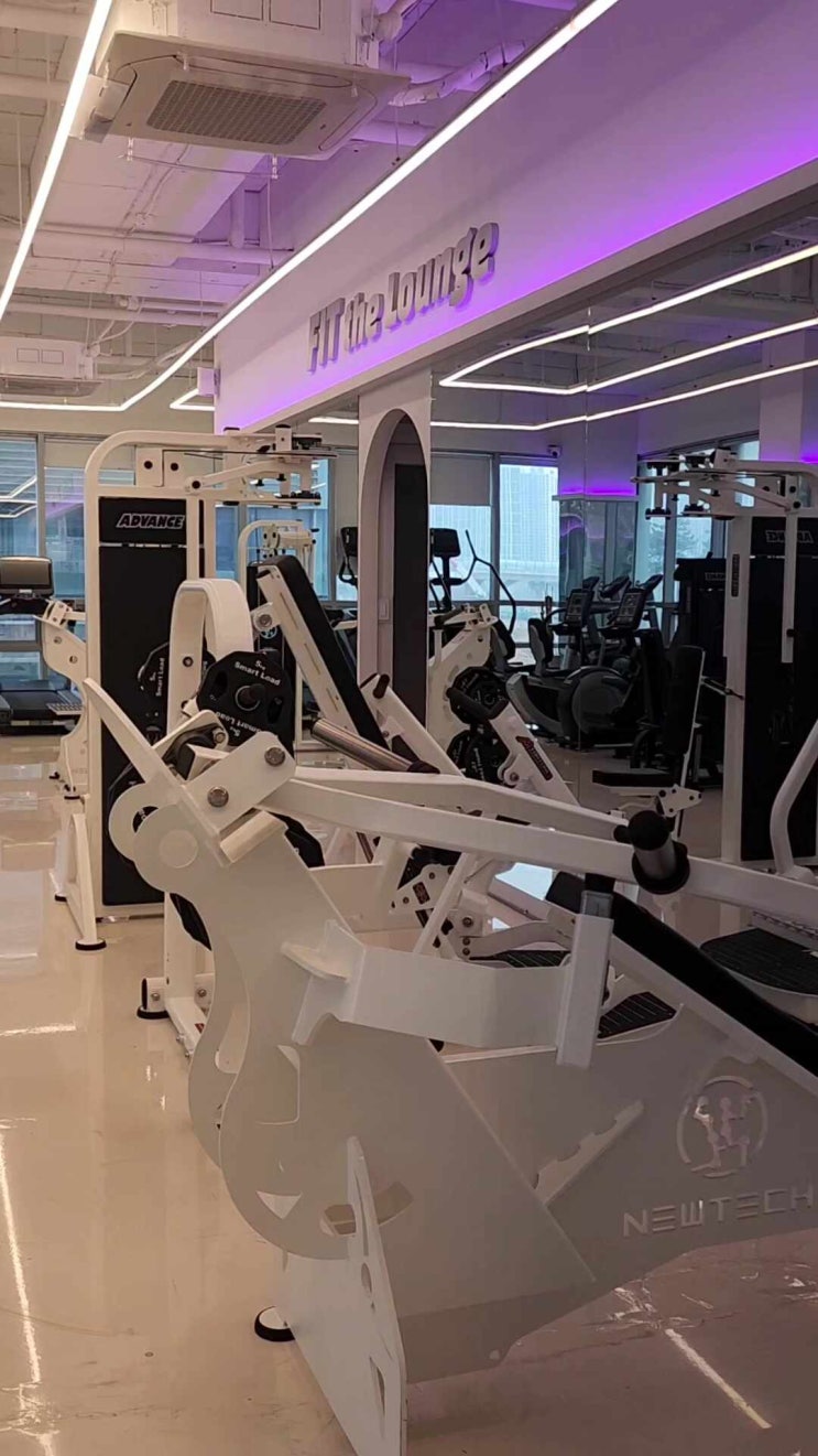  송도 헬스 힙한 분위기의 핏더라운지 송도 본점