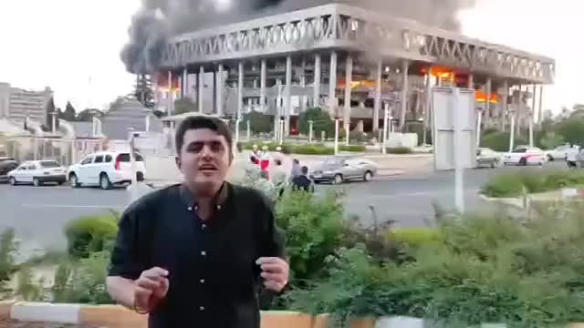 <b>이스라엘</b> 현시간 <b>테헤란</b> 다시 <b>폭격</b>, 이란 국영방송국 피격.... 