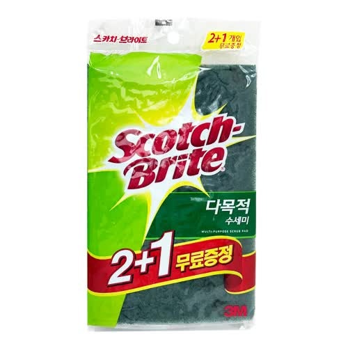 3M 다목적 초록 수세미로 깨끗한 설거지 경험