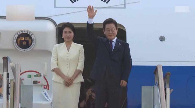 <b>이재명</b> 대통령 <b>일본</b>·<b>미국</b> <b>순방</b> 출발(영상).