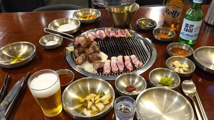  수영고기집은 고깃리88번지 광안역회식장소 모둠A세트 먹방