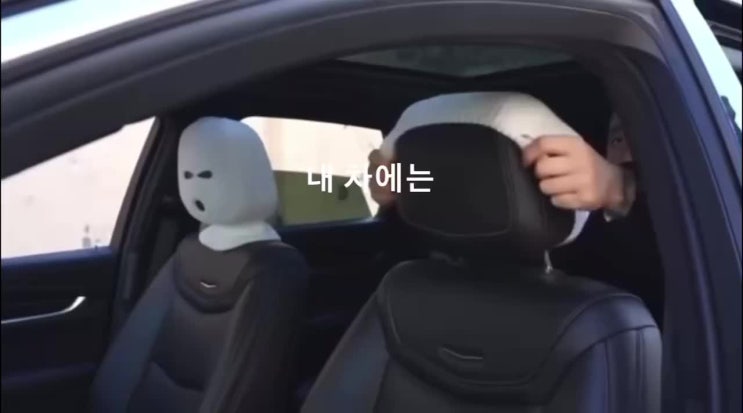  정말 웃긴 차량 의자 헤드커버