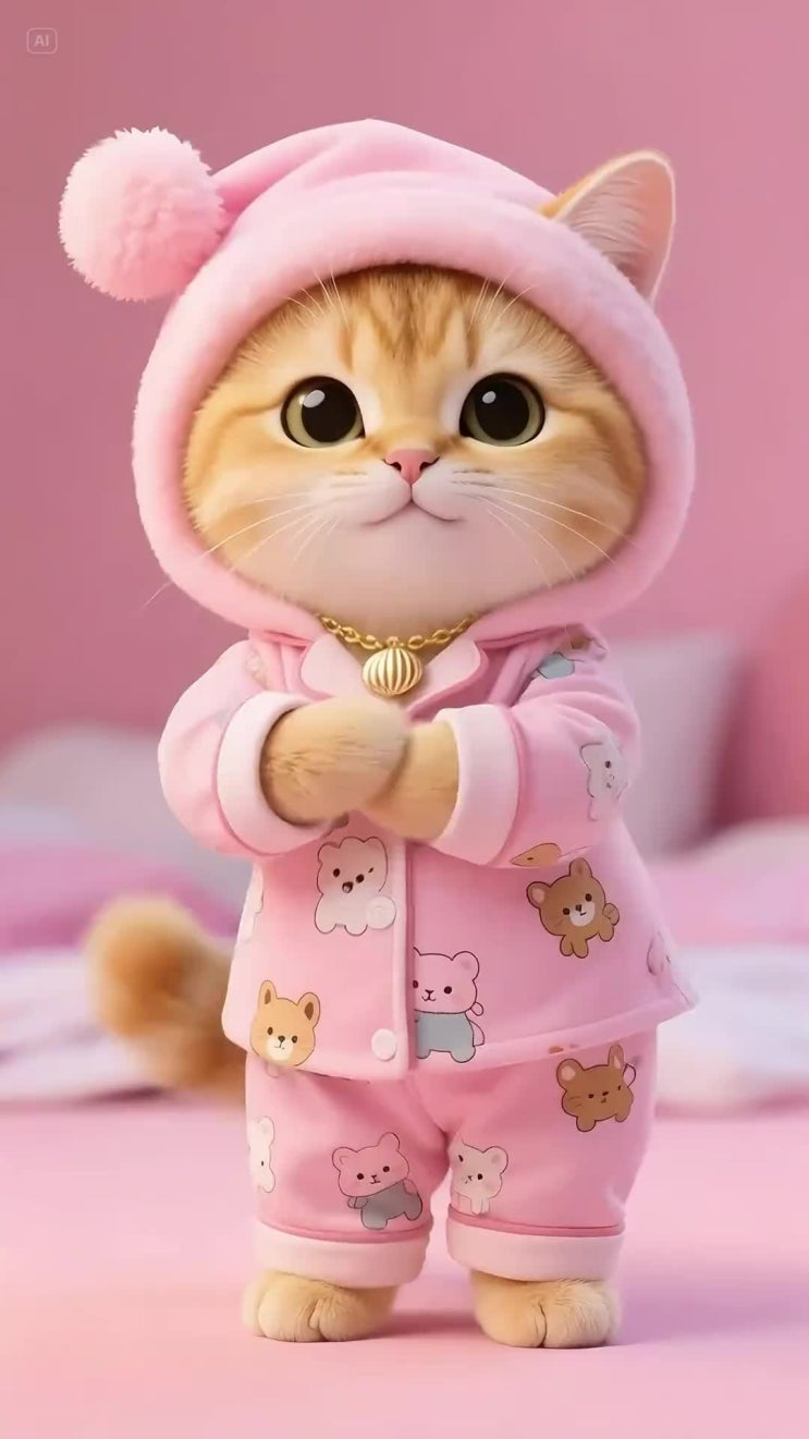  AI 고양이 댄스 챌린지: 심장 녹는 귀여움, AI냥이 5가지 코스튬!
