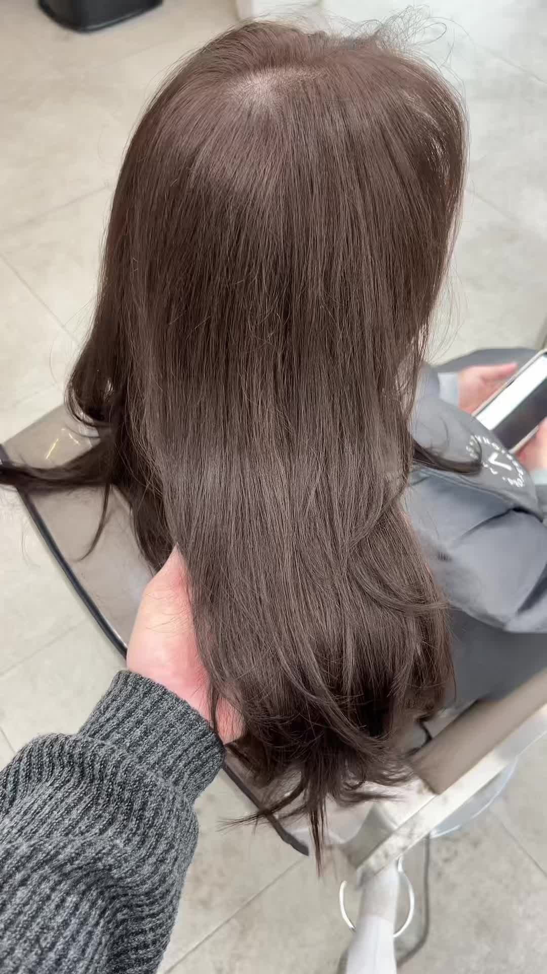 김포 고촌 미용실 쿠르헤어 브라운 염색 후기
