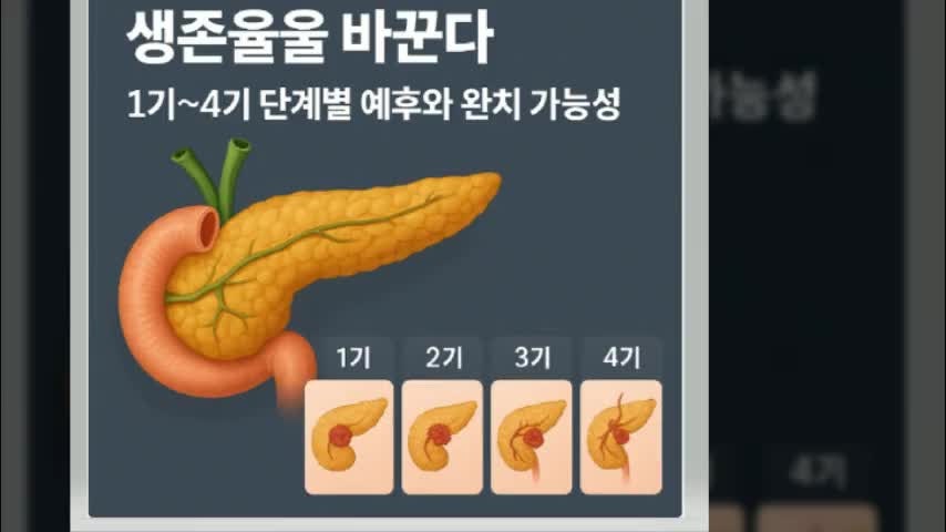 췌장암, 조기 발견이 생존율을 바꾼다, 1기~4기 단계별 예후와 완치 가능성