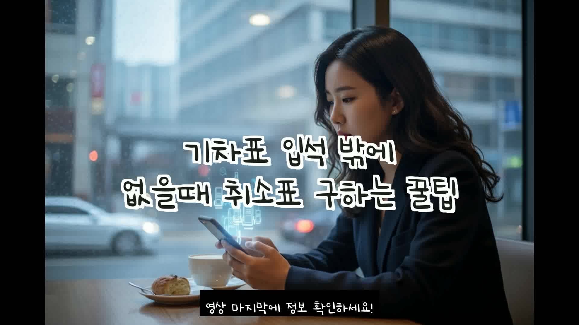 기차표 입석 밖에 없을때 취소표 구하는 꿀팁