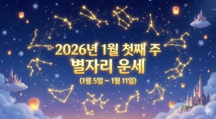  [별자리 운세] 2026년 1월 첫째 주  (1월 5일 ~11일)