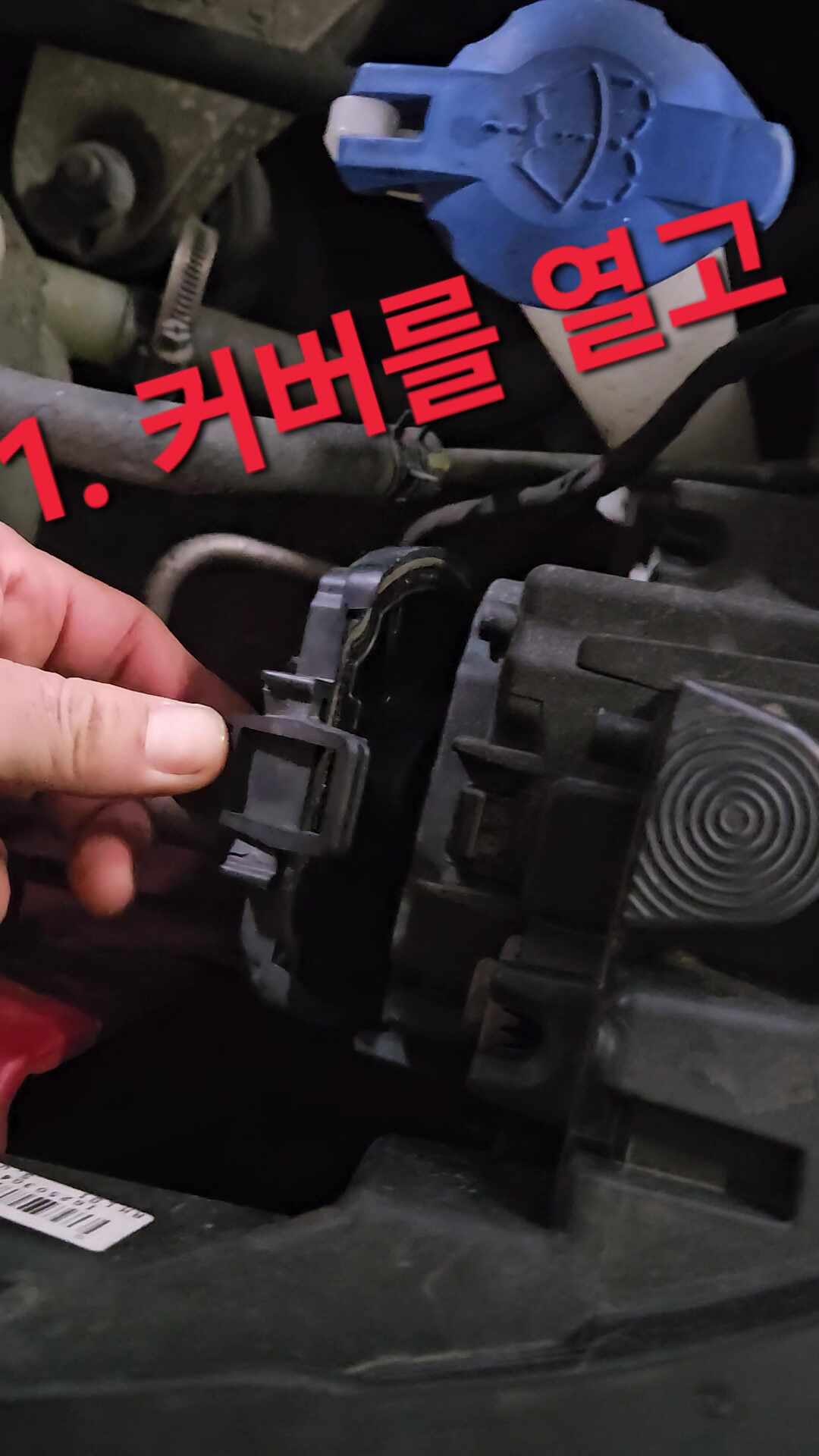 티볼리 전조등 자가교체 하였습니다